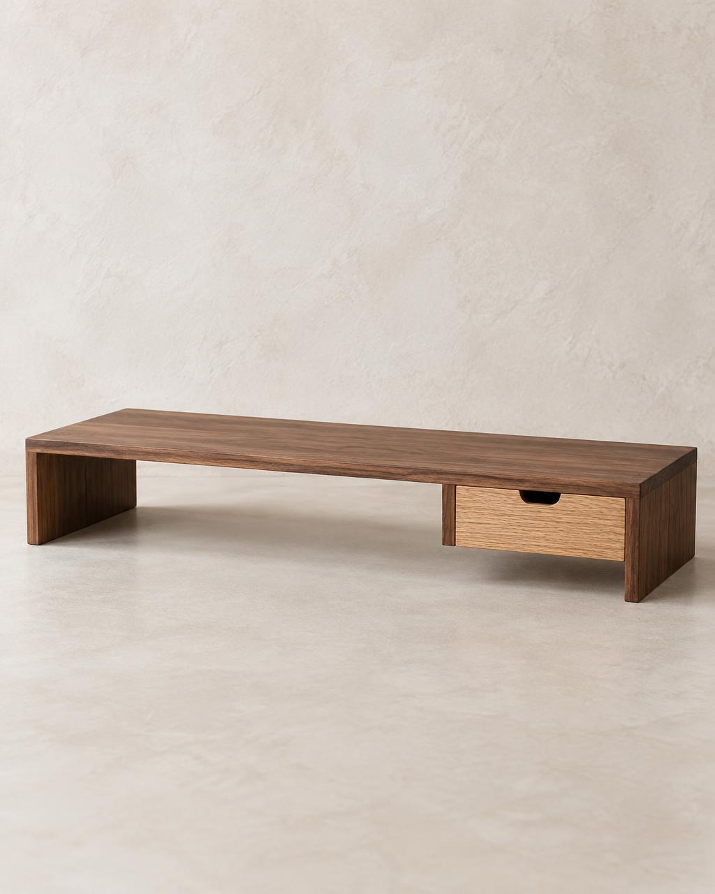 Walnut Monitor Riser